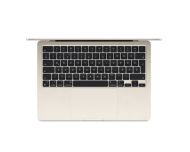 Лаптоп Apple 13-inch MacBook Air: Apple M3 chip with 8-core CPU and 10-core GPU, 24GB, 512GB SSD - Starlight