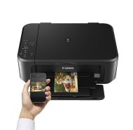 Мастилоструйно многофункционално устройство Canon PIXMA MG3650S All-In-One, Black + Canon Photo Cube and Frame + PP-201 5x5” Photo Paper Plus Glossy II (40 sheets) - Creative Pack, Pink