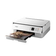 Мастилоструйно многофункционално устройство Canon PIXMA TS5351a All-In-One, White + Canon Photo Cube and Frame + PP-201 5x5” Photo Paper Plus Glossy II (40 sheets) - Creative Pack, Green