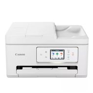 Мастилоструйно многофункционално устройство Canon PIXMA TS7750i All-In-One, White + Canon Photo Cube and Frame + PP-201 5x5” Photo Paper Plus Glossy II (40 sheets) - Creative Pack, Blue