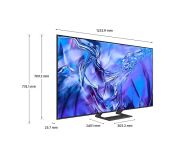 Телевизор Samsung 55" 55DU8572 AI 4K UHD LED TV, SMART, 3xHDMI, 2xUSB, Wi-Fi 5, Bluetooth 5.2, Frameless, Black