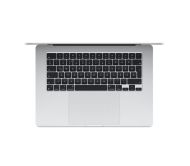 Лаптоп Apple 15-inch MacBook Air: Apple M3 chip with 8-core CPU and 10-core GPU, 24GB, 512GB SSD - Silver