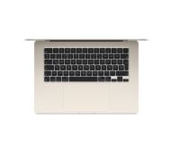 Лаптоп Apple 15-inch MacBook Air: Apple M3 chip with 8-core CPU and 10-core GPU, 24GB, 512GB SSD - Starlight