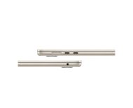 Лаптоп Apple 15-inch MacBook Air: Apple M3 chip with 8-core CPU and 10-core GPU, 24GB, 512GB SSD - Starlight