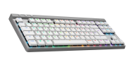 Безжична геймърска клавиатура Logitech G515 Lightspeed TKL White