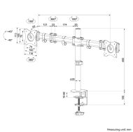 Стойка Neomounts Flat Screen Desk mount (10-27") desk clamp/grommet