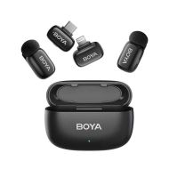 Безжична микрофонна система BOYA Mini за USB-C и DI - Черно