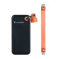 Твърд диск Verbatim Pocket SSD USB 3.2 Gen 2 1TB Black/Orange