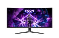 Монитор AOC AG346UCD, 34" Curved 1800R QD-OLED, 3440x1440@175Hz, 0.03msGtG, 1000 cd/m2, 1.5M:1, 80M:1DCR, Adaptive Sync, FlickerFree, Low Blue Light, 8Wx2, Tilt, Height Adjust, Swivel, 2xHDMI, DP, USB hub