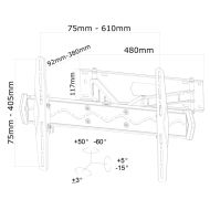 Стойка Neomounts Flat Screen Wall Mount (3 pivots & tiltable)