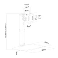 Стойка Neomounts Flat Screen Desk Mount (stand)