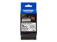 BROTHER TZES121 9mm BLACK ON CLEAR ADHESIVE TAPE