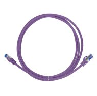 Patch cable S/FTP Cat.6a 1m, Purple,Flex,C6A039S