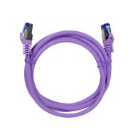 Patch cable S/FTP Cat.6a 2m, Purple,Flex,C6A059S