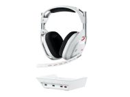 Logitech Astro A50 Lightspeed безжични слушалки със станция , Бели