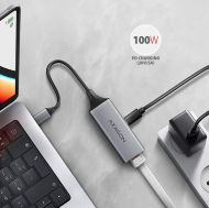 USB3-C to Giga ETHERNET, PD 100W, AXAGON ADE-TXPD