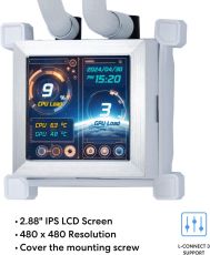 Охладител за процесор Lian Li HydroShift LCD 360 Silent - White
