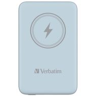 Външна батерия Verbatim MCP-10BE Power Pack 10000 mAh with UBS-C PD 20W / Magnetic Wireless Charging 15W Blue