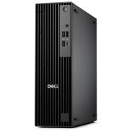 Настолен компютър Dell Pro Slim QCS1255, AMD Ryzen 7 8700G (16 TOPS NPU, 8 cores, up to 5.1GHz), 16 GB: 2 x 8 GB, DDR5, up to 4800 MT/s, 512GB SSD, Integrated Graphics, Wi-Fi 6, Bulgarian Keyboard&Mouse, 180W, Ubuntu, 3Y PS