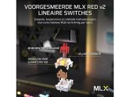 Геймърскa безжична/блутут механична клавиатура Corsair K70 CORE TKL RGB, Corsair MLX Red суич