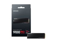 Твърд диск Samsung SSD 9100 PRO 4TB Heatsink PCIe 5.0 NVMe 2.0 M.2  Read 14800 MB/s Write 13400 MB/s