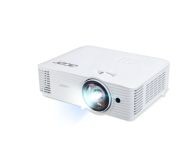 Мултимедиен проектор Acer Projector S1287, DLP, Short Throw 0.6, XGA (1024x768), Max WUXGA (1920x1200), 4000 ANSI Lumens, 20,000:1 Dynamic Black, HDMI 3D Ready, 2x HDMI (1.4b), DC Out (5V/1A, USB-A), RS232, Speaker 16W, Bluelight Shield, 3.1 kg, 3Y, White