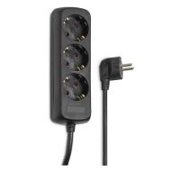 HAMA Разклонител 3гнезда, 1.4м,черен