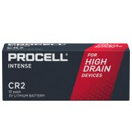 Батерия литиева индустриална CR2 3V  10 бр. в опаковка PROCELL INTENSE DURACELL /цена за 10 бр. батерии/
