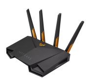 Рутер Asus Gaming Wireless Router, TUF Gaming AX3000 V2, AX3000, Dual-Band, Quad-Core 1.7GHz CPU, 256MB/512MB Flash/RAM, 2.5G port, AiProtection Pro, Adaptive QoS, VPN Fusion, IPTV, OFDMA, Beamforming, Link Aggregation, Port forwarding, Game Boost, AiMesh