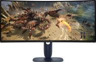 Геймърски монитор Alienware AW3425DWM - 34" inch VA Curved WQHD(3440x1440), 180 Hz, 1ms, FreeSync Premium+