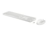HP 655 White Wireless Keyboard and Mouse Combo