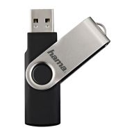 USB памет HAMA Rotate, 64GB, 10 MB/s, Черен