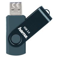 USB памет HAMA Rotate, 256GB,USB 3.0  90 MB/s, Петролно синьо