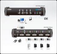 KVMP превключвател, ATEN CS1764A-AT, 4-портов