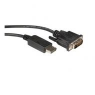 Cable DP M - DVI M, 2m, Roline 11.04.5610