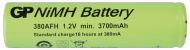 Акумулаторна батерия NiMH  380AFH-B 1.2V 3800mAh  7/5AF 1бр. GP BATTERIES