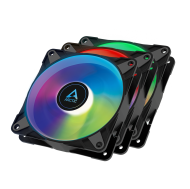 Вентилатори ARCTIC P12 Black, A-RGB, 120mm, 3 Fan комплект