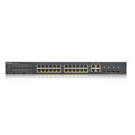 Суич ZYXEL GS1920-24HPV2, 24 портов Gigabit Smart-Managed PoE, за монтаж в шкаф