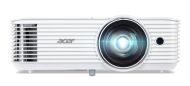 Мултимедиен проектор Acer Projector S1286Hn, DLP, Short Throw, XGA (1024x768), 3500 ANSI Lumens, 20000:1, 3D, HDMI, VGA, LAN, RCA, Audio in, Audio out, VGA out, DC Out (5V/1A, USB-A), Speaker 16W, Bluelight Shield, 3.1kg, White