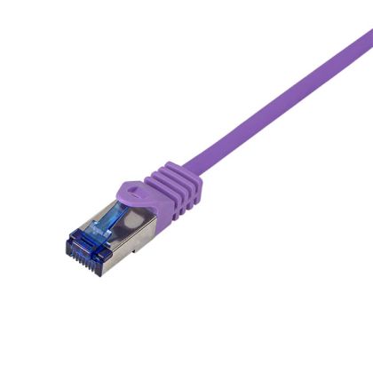 Patch cable S/FTP Cat.6a 7.5m, Purple,Flex,C6A089S