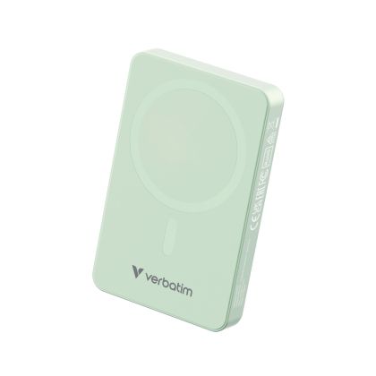 Външна батерия Verbatim Charge 'n' Go Essentials Power Bank Magnetic Wireless 10000mAh Green