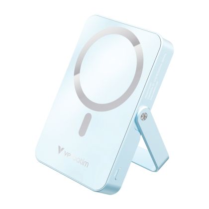 Външна батерия Verbatim Charge 'n' Go Power Bank with Stand Magnetic Wireless 10000mAh Blue