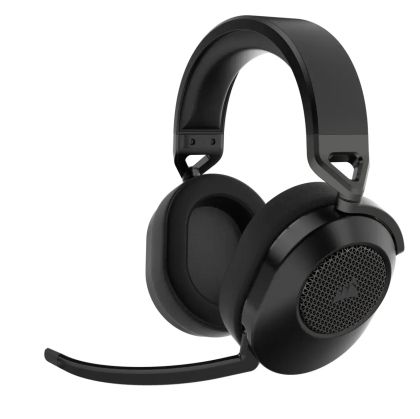 Геймърски слушалки с микрофон Corsair HS65 v2 Carbon безжични и блутут PC/PS5/PS4, Black