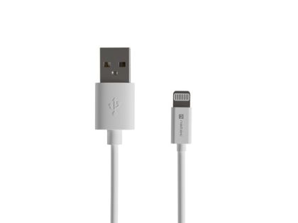 Кабел Natec Lightning(M) -> USB-A(M) cable 2m MFI Prati White
