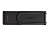 KINGSTON 64GB Portable USB 3.2 Gen 1 DataTraveler Exodia S Black/Black