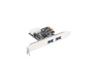 Мрежова карта Lanberg extension card PCI-express -> 2 x USB 3.1 gen 1 + low profile bracket