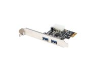 Мрежова карта Lanberg extension card PCI-express -> 2 x USB 3.1 gen 1 + low profile bracket