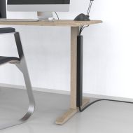 HAMA Магнитен кабелен канал, 55 см, за монтаж на крака на маса, черен