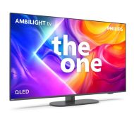 Телевизор Philips 55PUS9010/12, 55" The One 4K Ultra HD QLED, 3840x2160p, DVB-T/T2/T2-HD/C/S/S2, 144Hz, Ambilight 3, P5 Perfect Picture, 90% DCI, HDR+, Titan OS, Dolby Atmos, Dolby Digital, VRR, 4*HDMI, 2*USB, 802.11ac, 40W RMS, Black