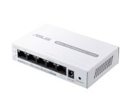 Комутатор Asus Business 5Port Smart Managed Switch PoE+,ExpertWiFi EBP15, 4 ports PoE+, 60W, VLAN, QoS, Port Mirroring, wall mounting,White